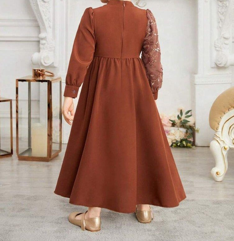 Toddler Girls Elegant Sparkling Vintage Dress