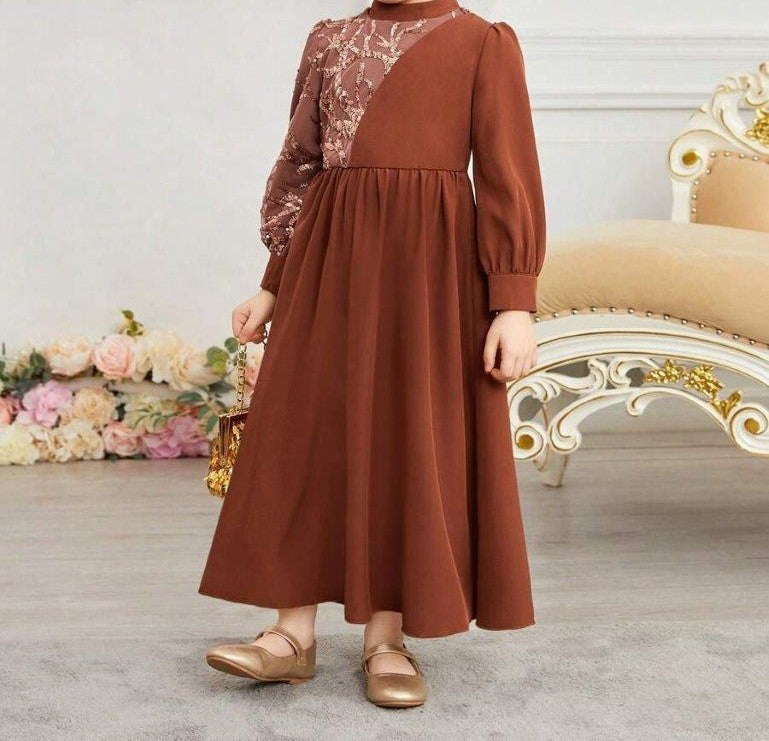 Toddler Girls Elegant Sparkling Vintage Dress