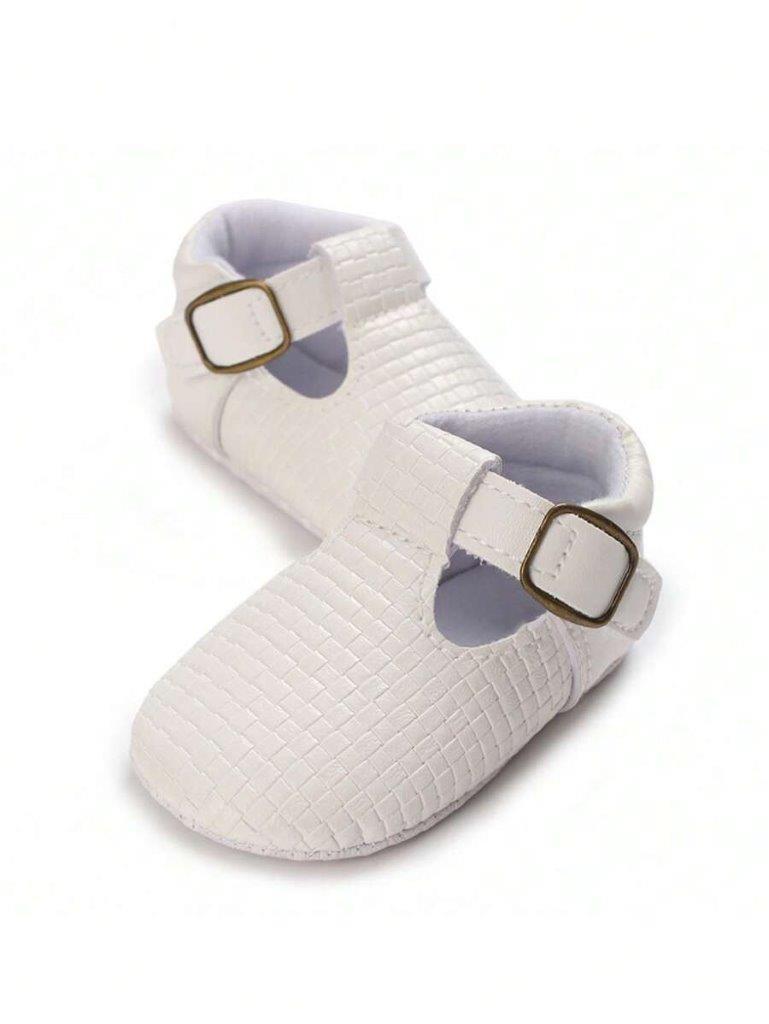Baby Textured Flats White