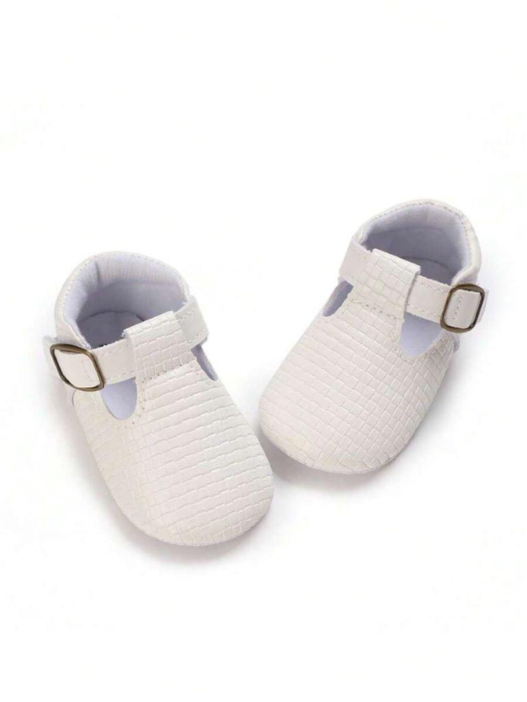 Baby Textured Flats White