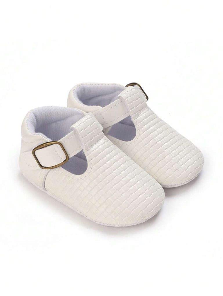 Baby Textured Flats White