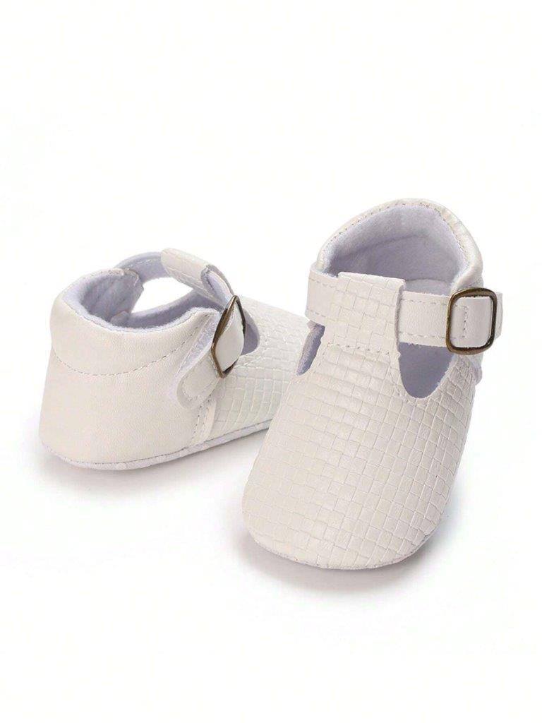 Baby Textured Flats White