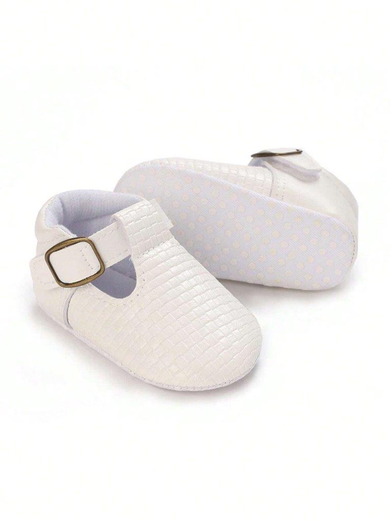 Baby Textured Flats White