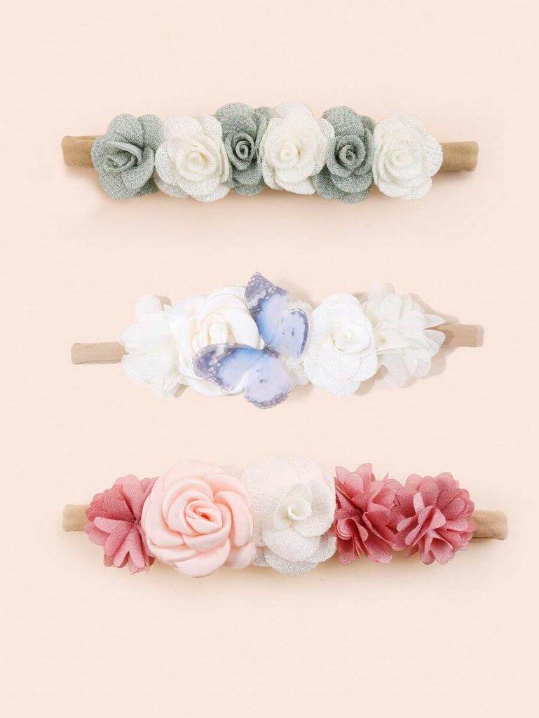 Baby 3 Piece Headband Set Mix 3