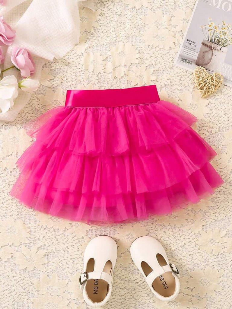 Baby Hot Pink Tulle Skirt