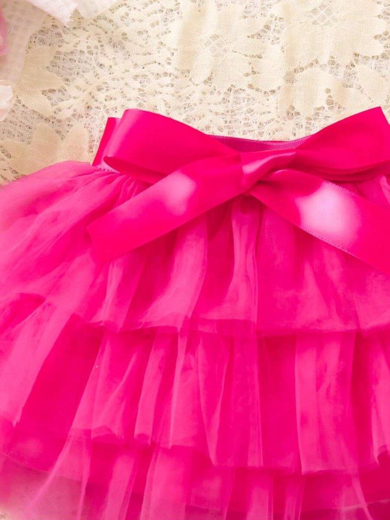 Baby Hot Pink Tulle Skirt