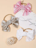 Baby 3 Piece Bow Headband Set