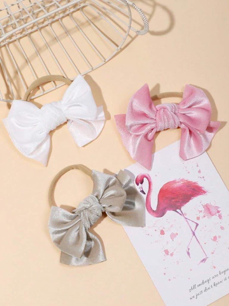 Baby 3 Piece Bow Headband Set