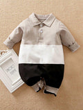Baby Polo Collar Jumpsuit