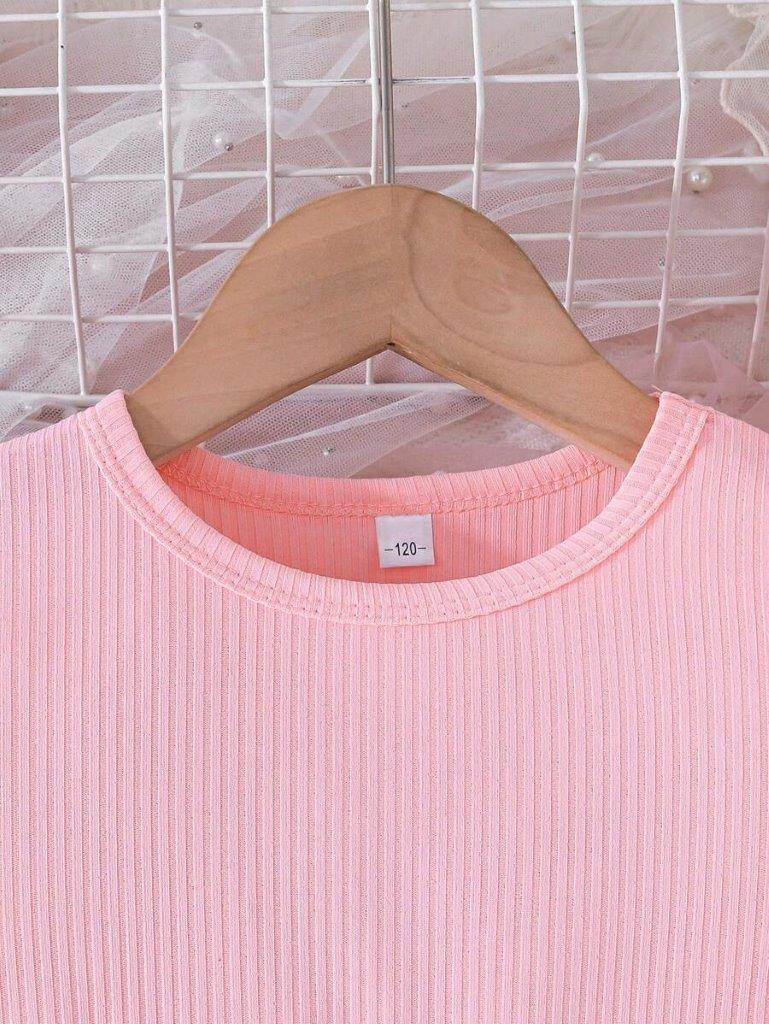 Toddler Girls Pink Flower Belted Dress