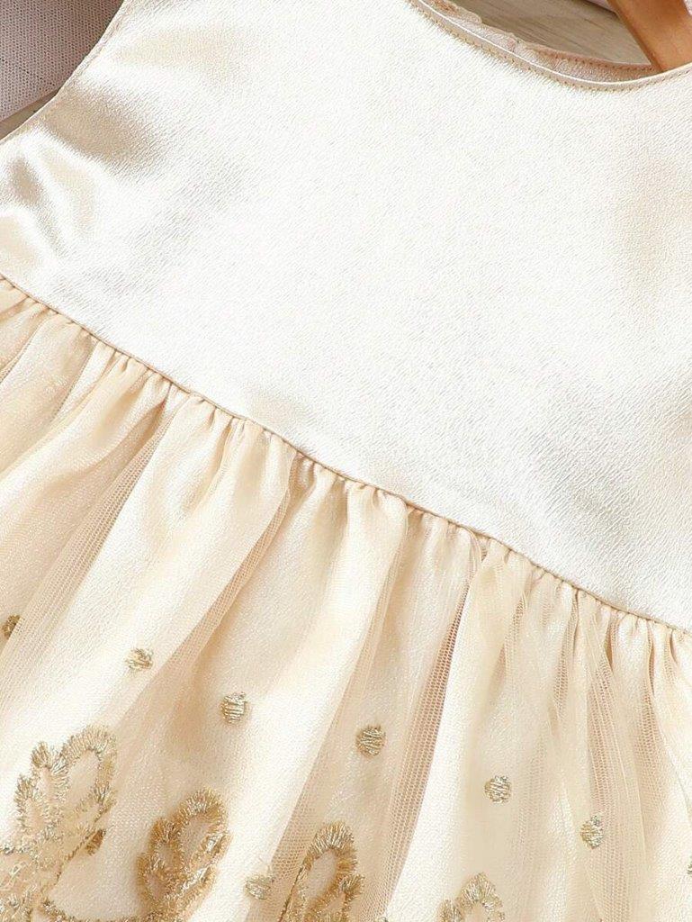 Baby Palace Embroidery Mesh Dress
