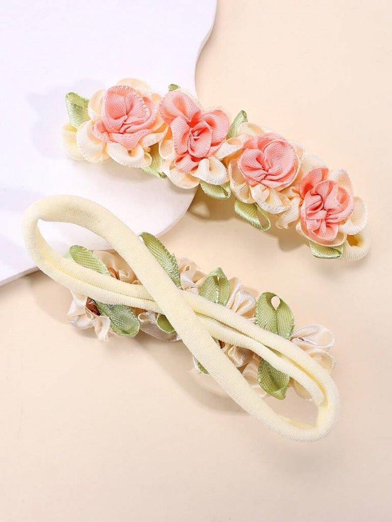 Baby 2 Piece Flower Headband Set 1