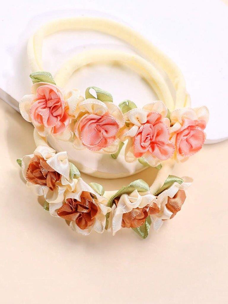 Baby 2 Piece Flower Headband Set 1