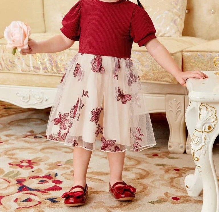 Baby Butterfly Mesh Dress