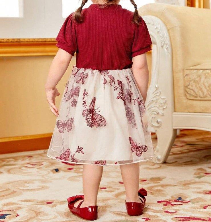 Baby Butterfly Mesh Dress