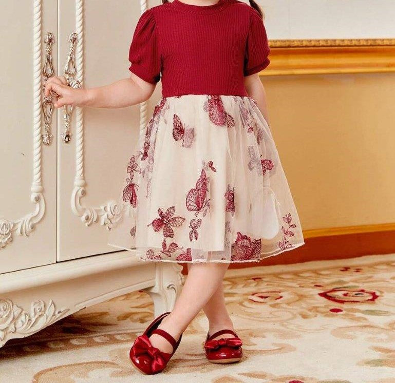 Baby Butterfly Mesh Dress