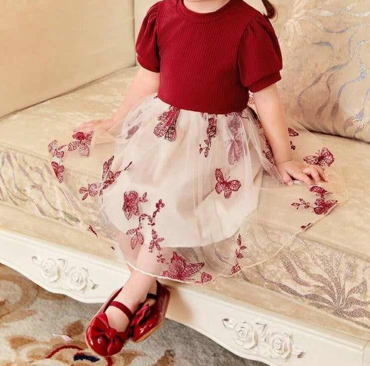 Baby Butterfly Mesh Dress
