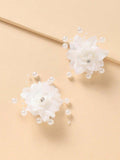 2 Piece Pearl Flower Hair Clips