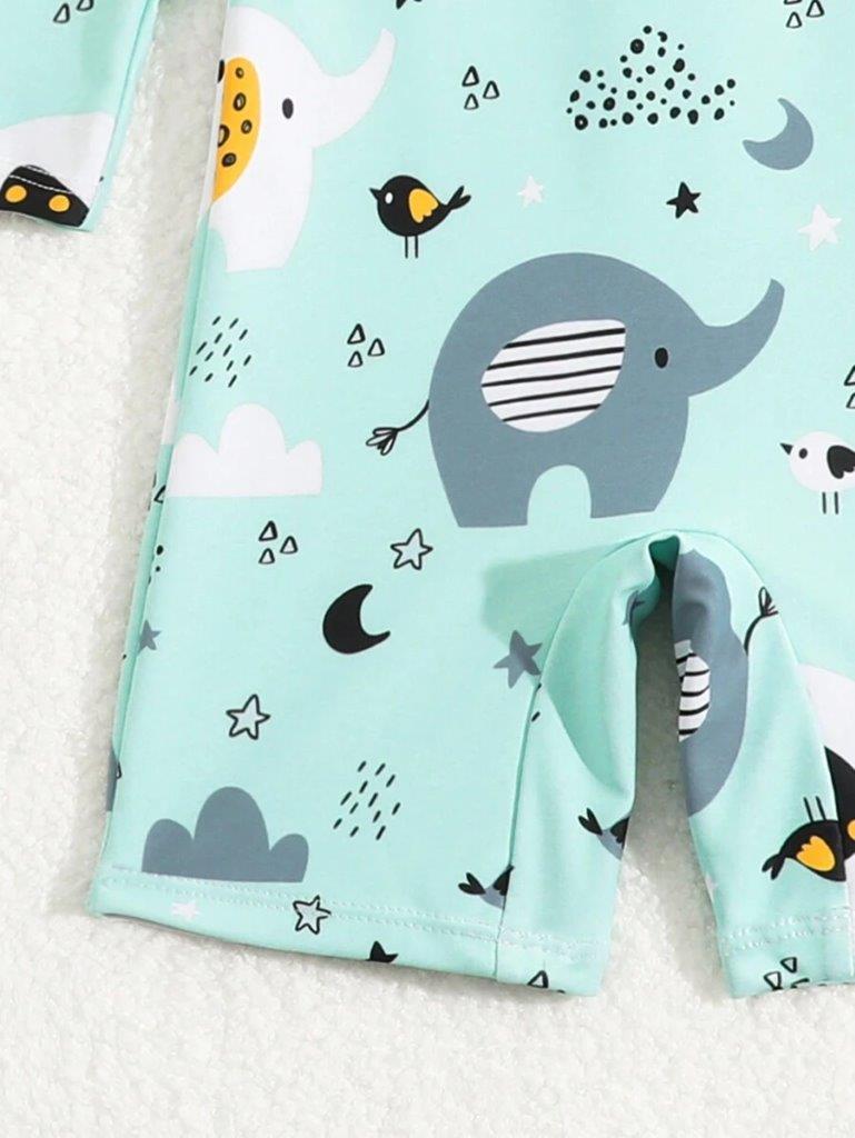 Baby Elephant Swimming Costume With Sun Hat