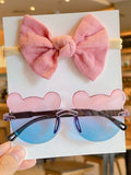 Kids Character Sunglasses With Headband Set Pink