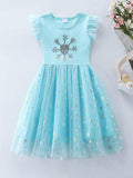 Toddler Girls Sparkle Frozen Dress