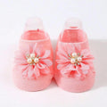 Baby Flower Decor Socks Pink