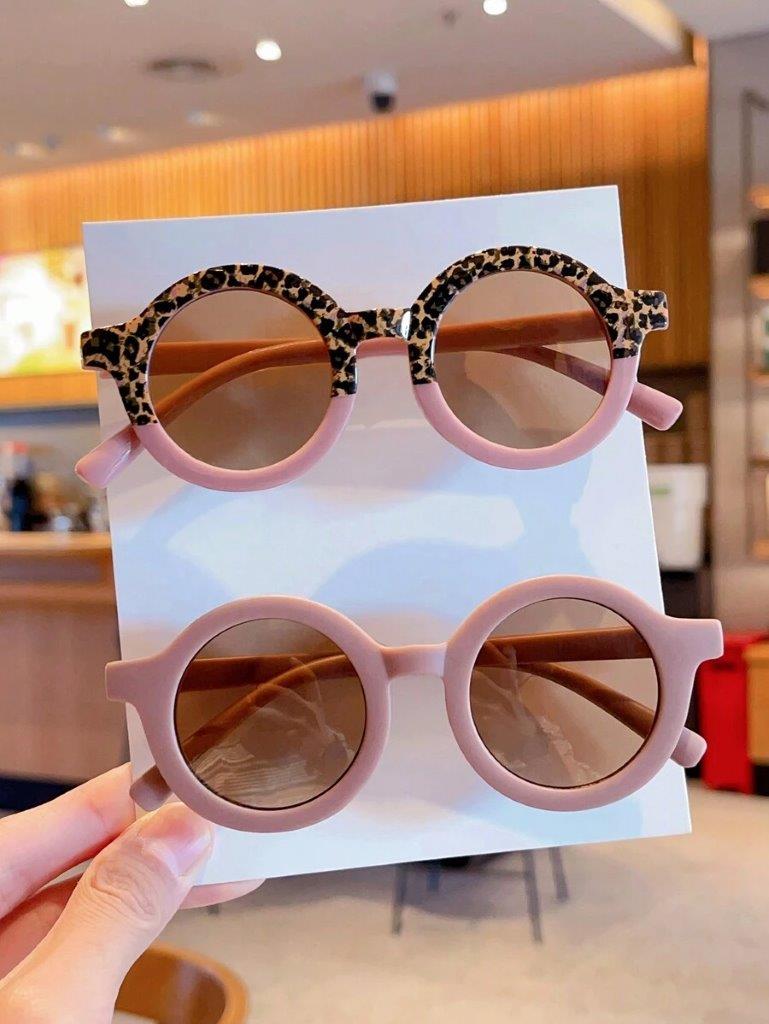 Kids Red Violet 2 Piece Set Sunglasses