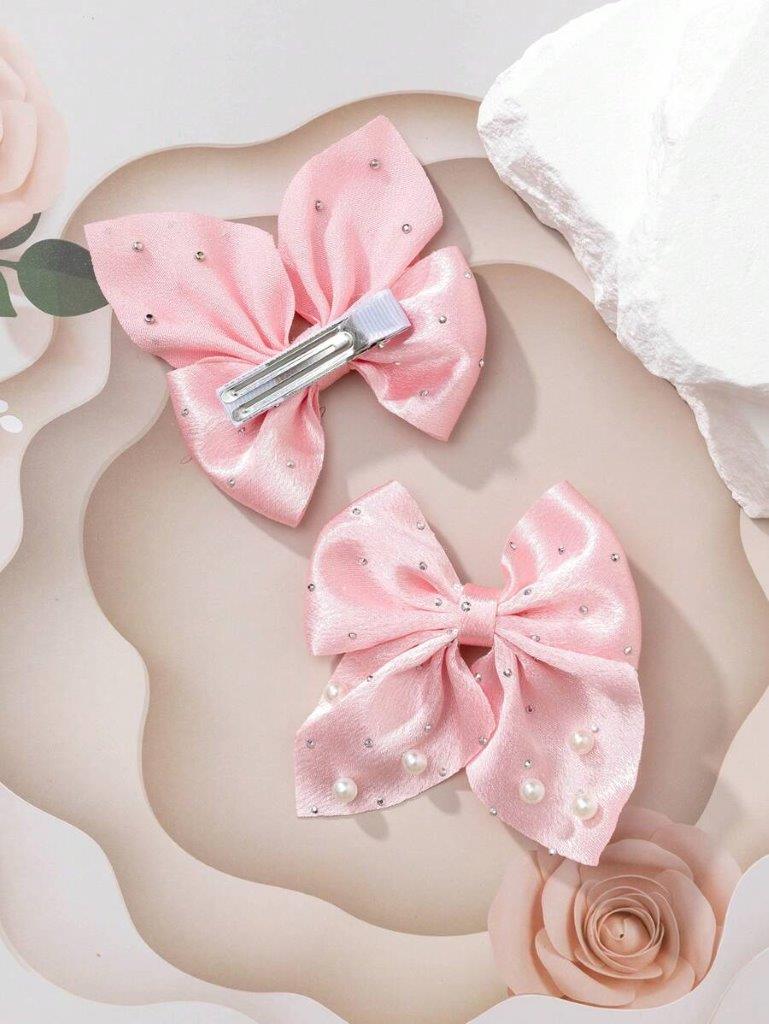 2 Piece Pearl Hair Clips Set