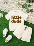 Baby Little Dude Tee And Shorts Set