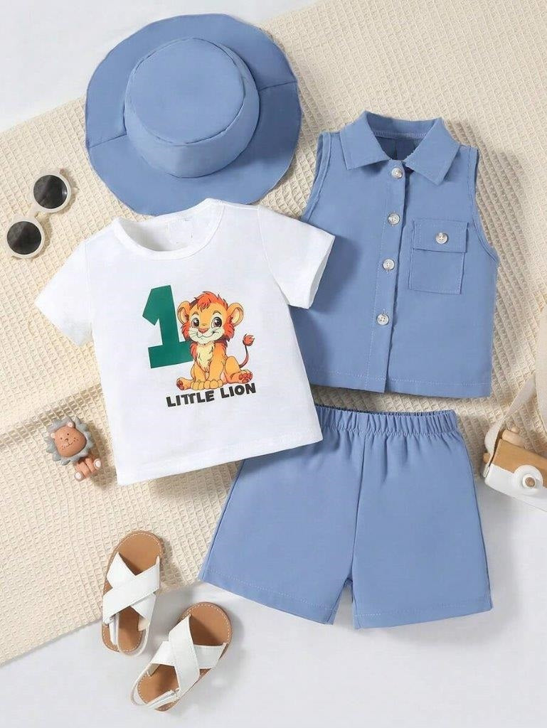 Baby Little Lion One Year Old Birthday Outfit
