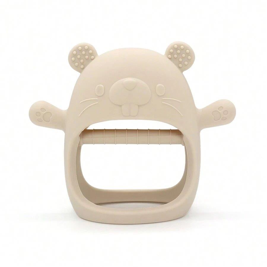 Baby Animal Shape Silicone Teether Beige