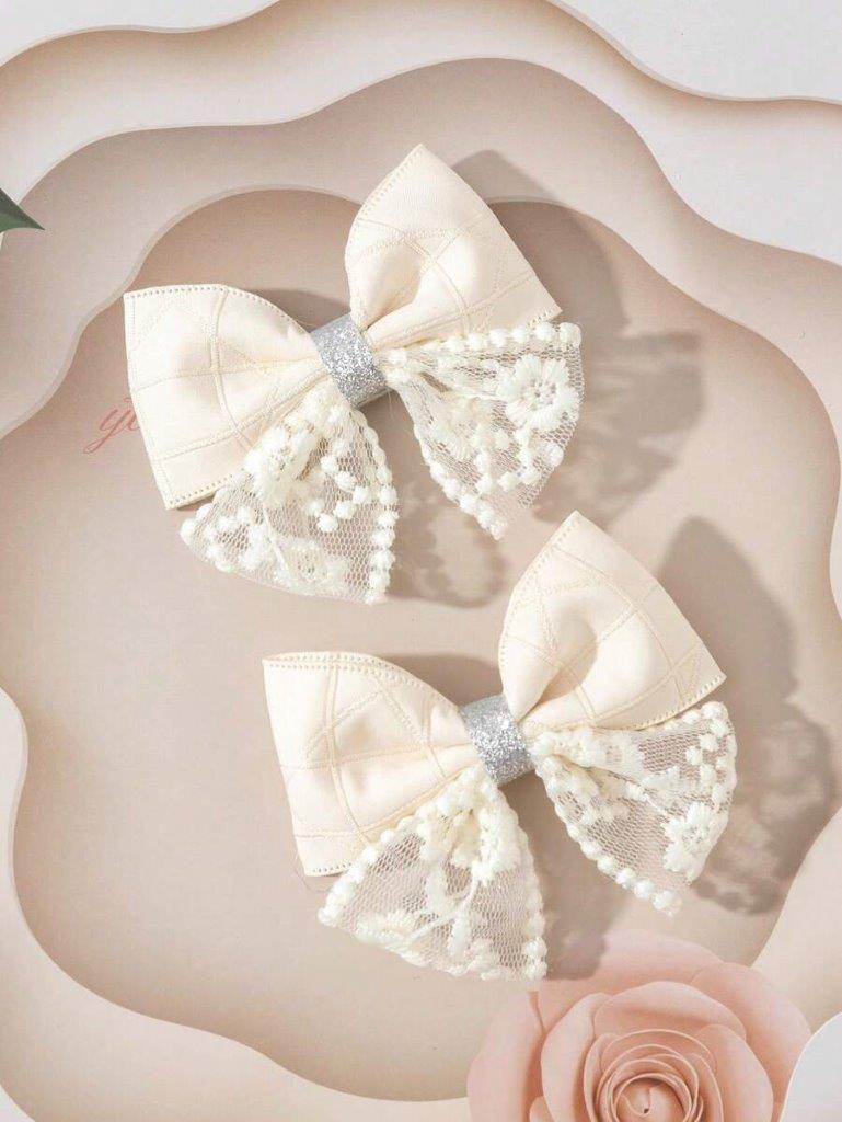2 Piece Bowknot Design Hair Clips