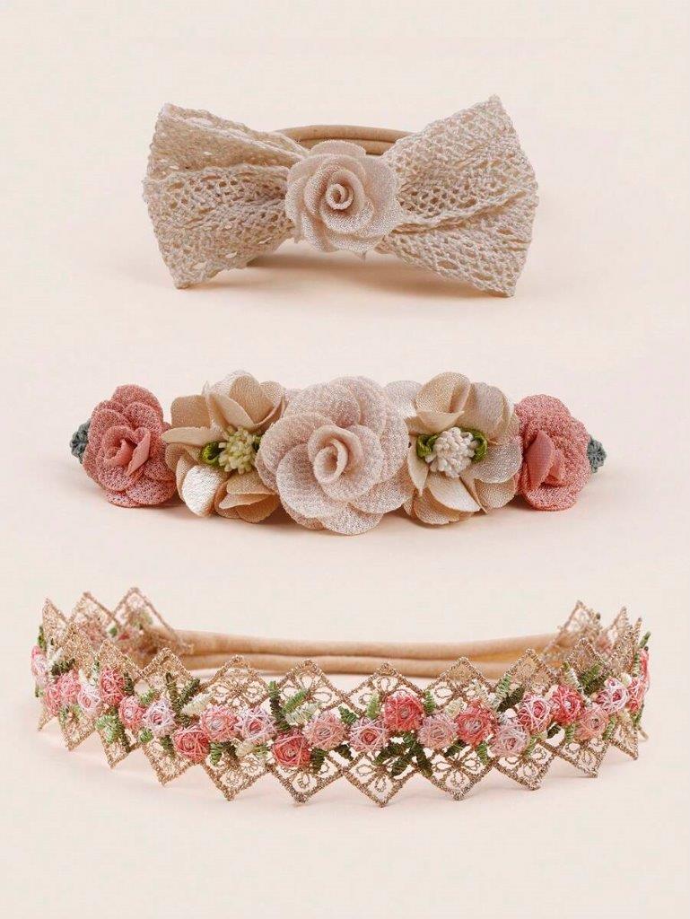 Baby 3 Piece Headband Set Mix 5