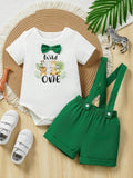 Baby Wild One Year Old Birthday Outfit Green