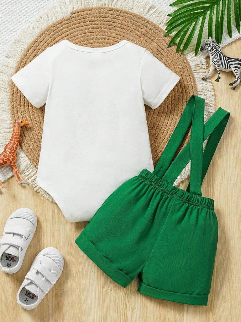 Baby Wild One Year Old Birthday Outfit Green