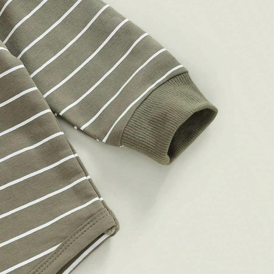 Baby Spring Stripe Pullover And Pants Set