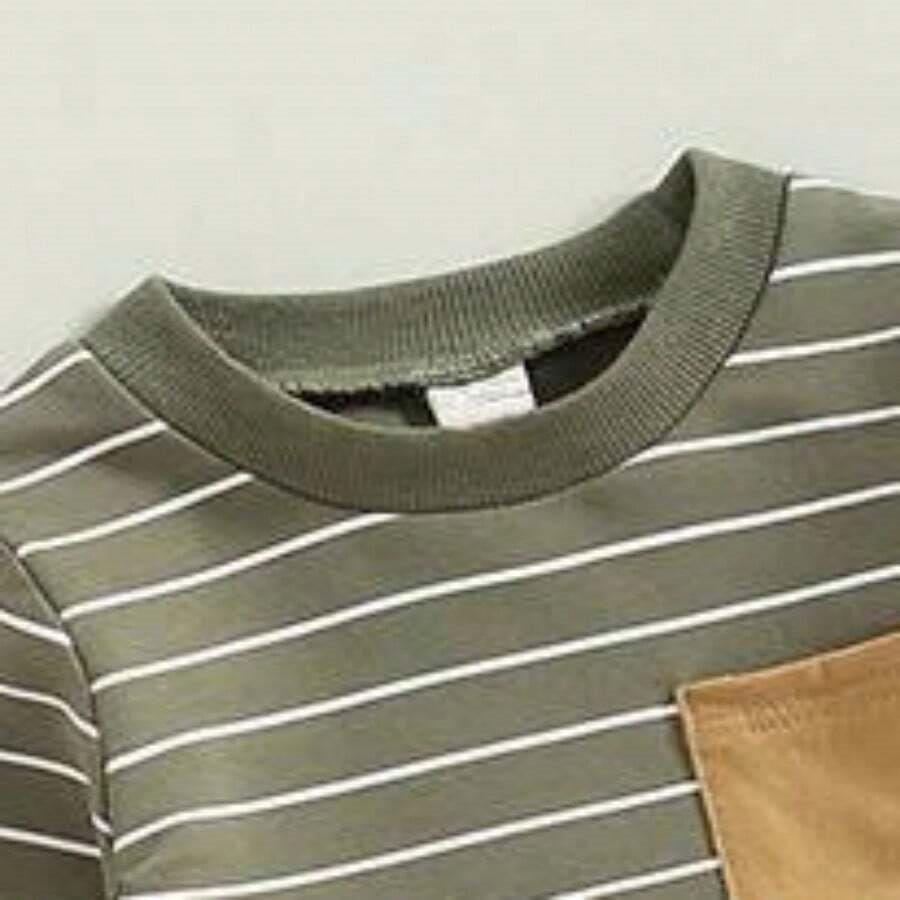 Baby Spring Stripe Pullover And Pants Set