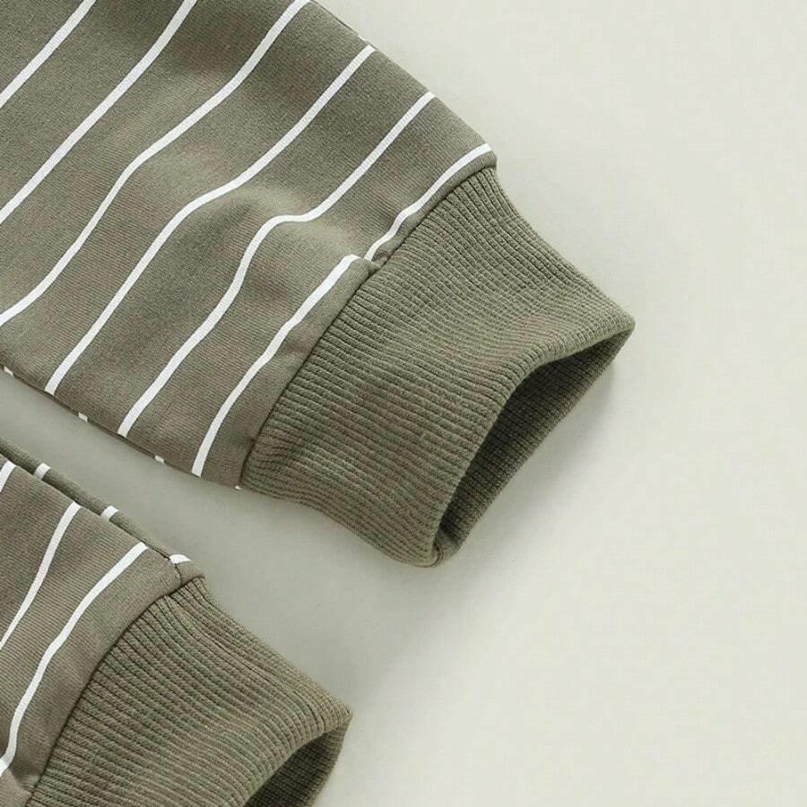Baby Spring Stripe Pullover And Pants Set