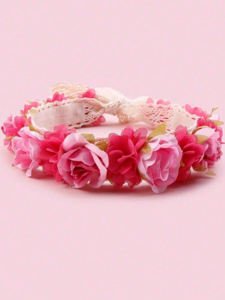 Baby Flower Headband Hot Pink