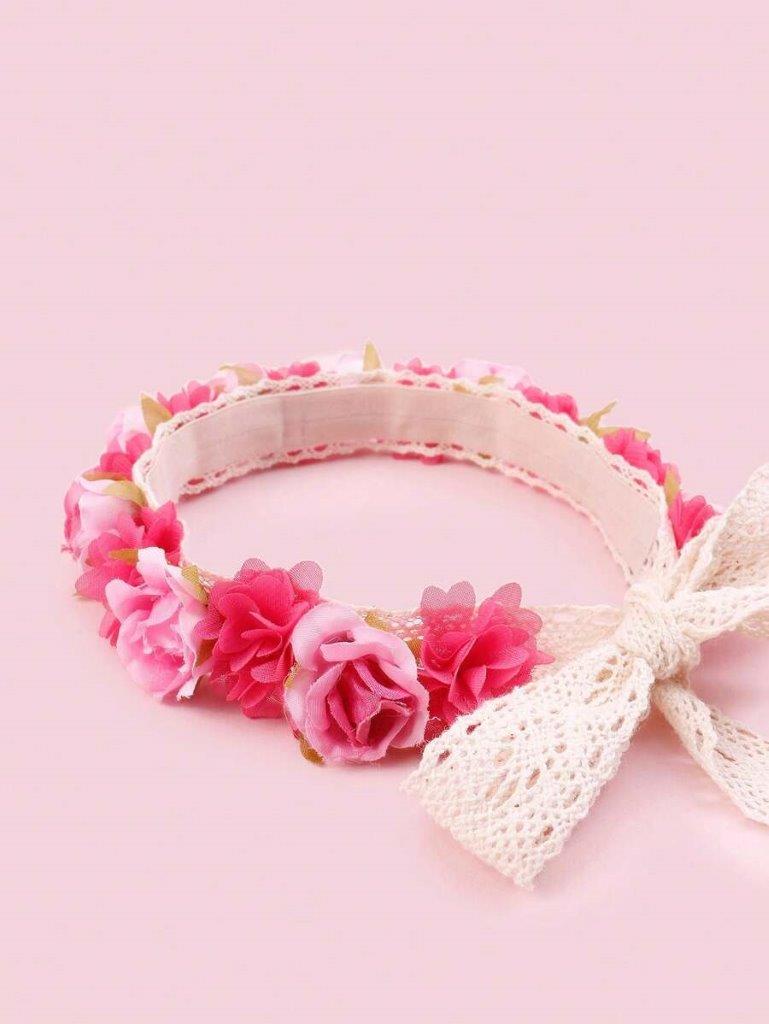 Baby Flower Headband Hot Pink