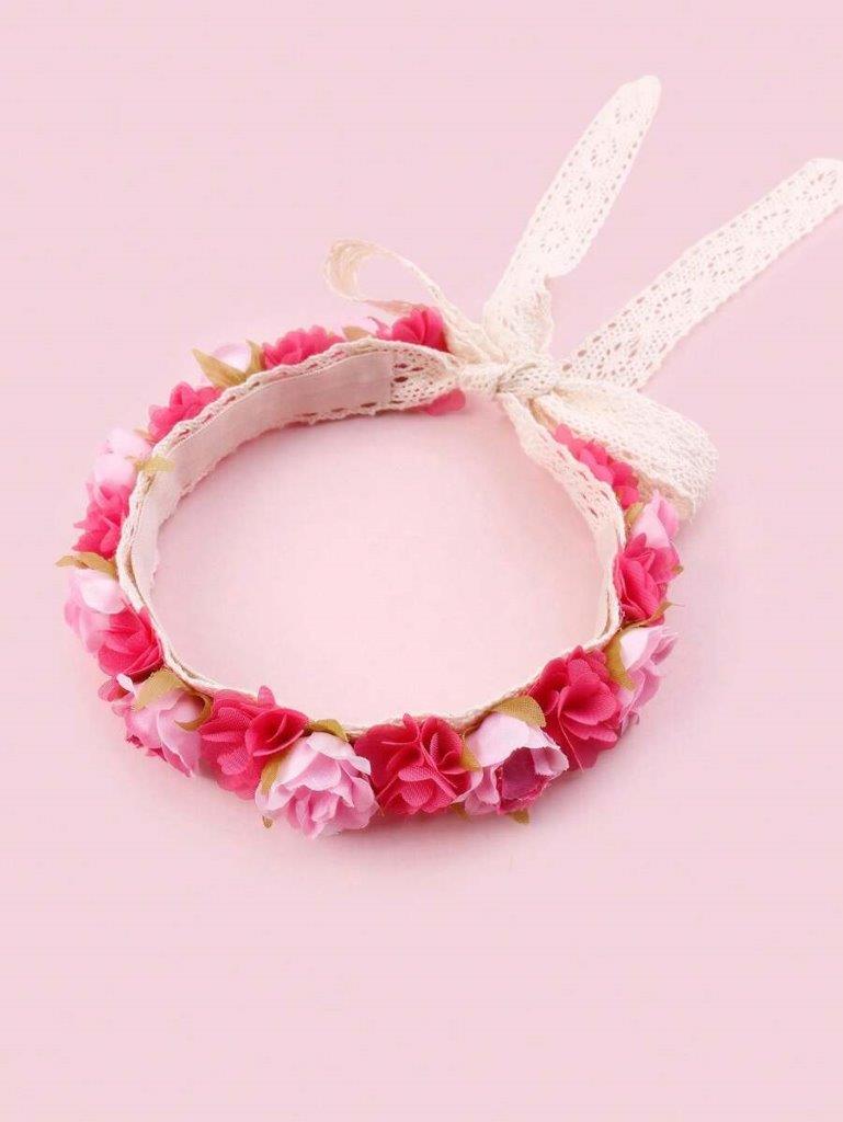 Baby Flower Headband Hot Pink