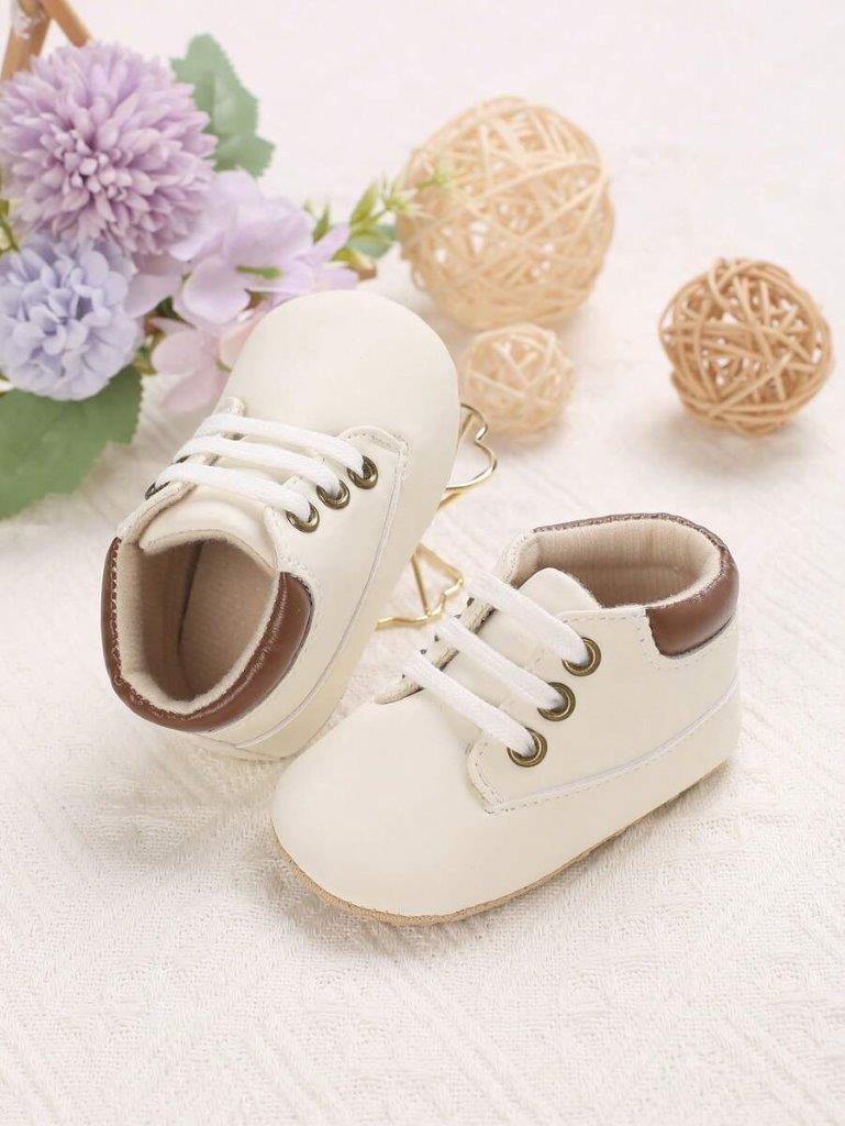 Baby Soft Leather Lace-Up Shoes