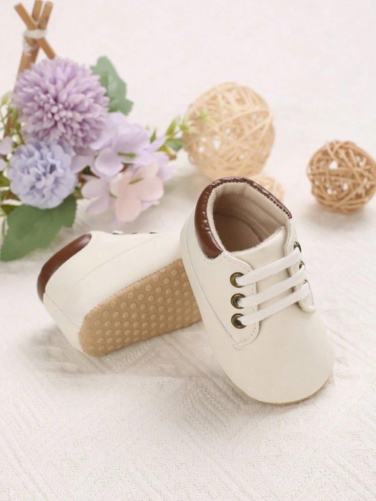 Baby Soft Leather Lace-Up Shoes