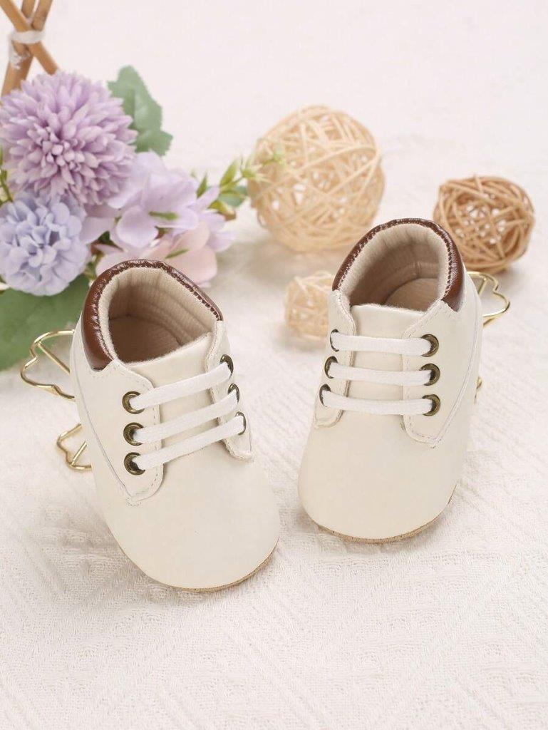 Baby Soft Leather Lace-Up Shoes