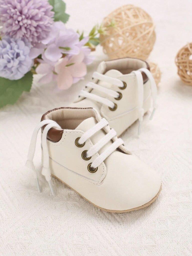 Baby Soft Leather Lace-Up Shoes
