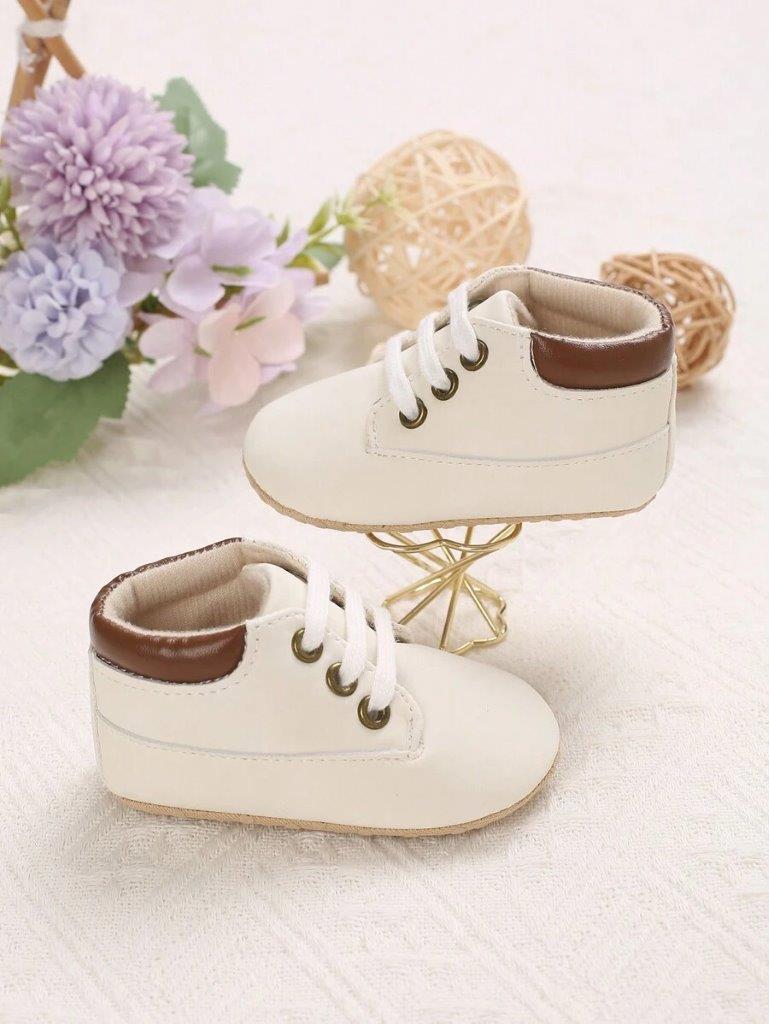 Baby Soft Leather Lace-Up Shoes