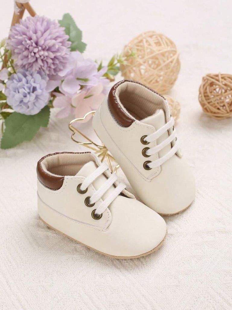 Baby Soft Leather Lace-Up Shoes