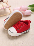 Baby Red Stripe Canvas Sneaker