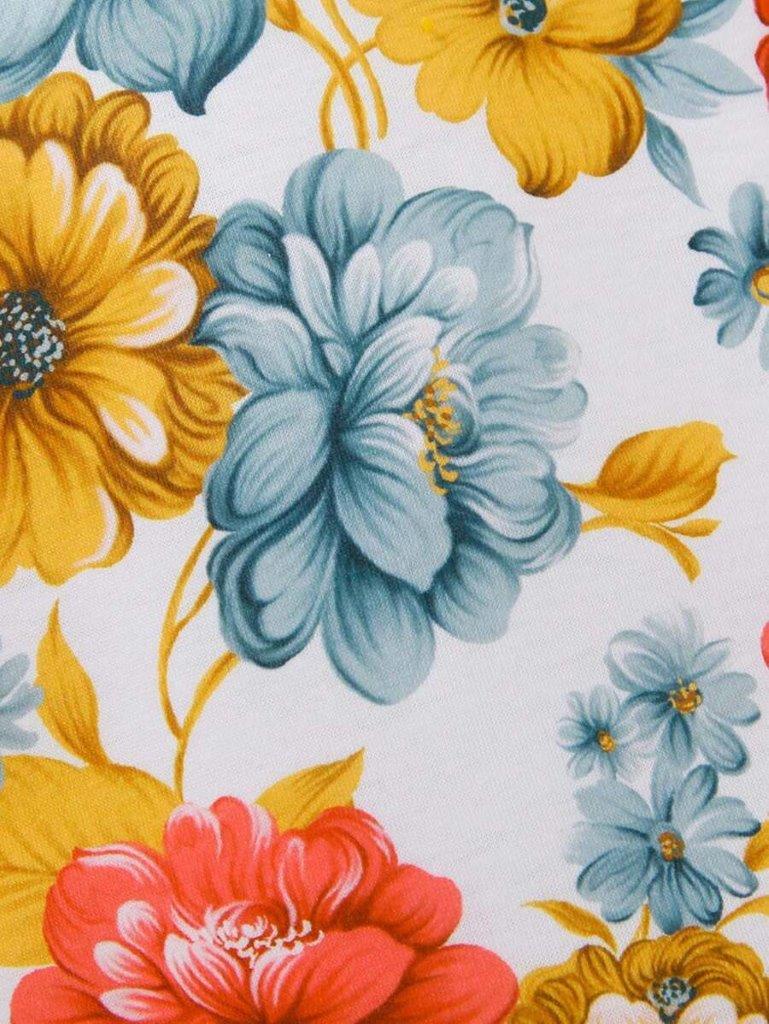 Baby Floral Bodysuit And Corduroy Dress Set