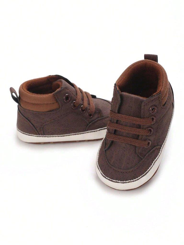 Baby Lace-Up Sneakers Brown